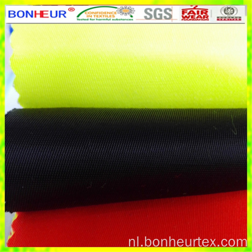 Hoge zichtbaarheid elastische polyester katoenen stof